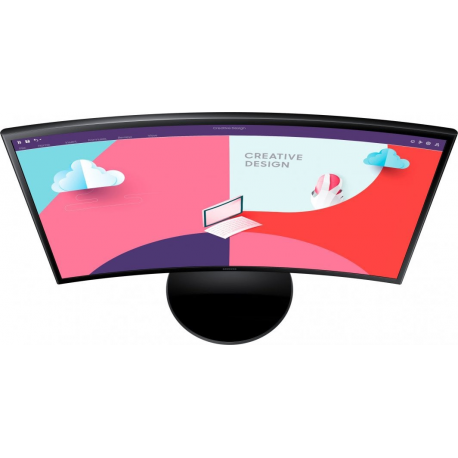 Samsung S24C360EAU - S36C Series - LED monitor - curved - 24" - 1920 x 1080 Full HD (1080p) @ 75 Hz - VA - 250 cd / m² - 3000:1 - 4 ms - HDMI, VGA - black - 5