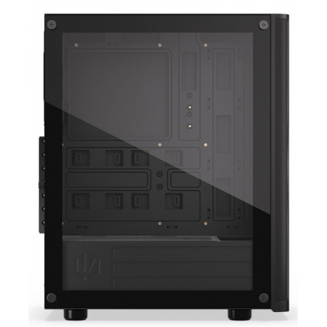 Endorfy Ventum 200 Air - Mid tower - ATX - windowed side panel (tempered glass) - no power supply (ATX) - black - USB / Audio - 4