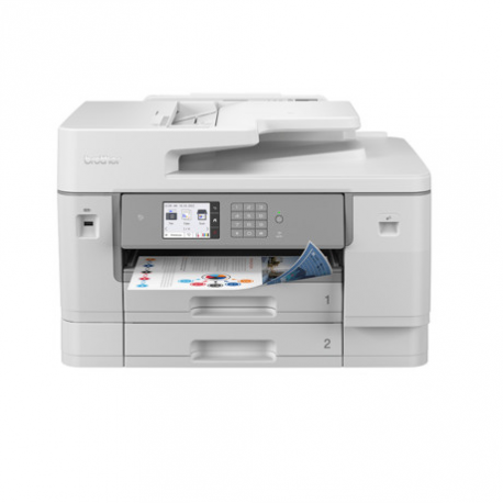 Brother MFC-J6959DW - Multifunction printer - colour - ink-jet - A3 / Ledger (media) - up to 25 ppm (copying) - up to 30 ppm (printing) - 850 sheets - 33.6 Kbps - USB 2.0, LAN, Wi-Fi(n), NFC, USB 2.0 host - 1