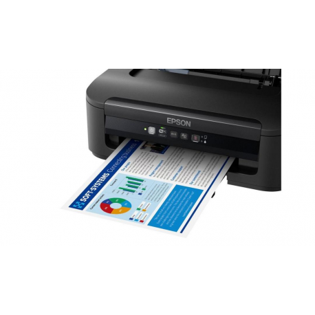Epson WorkForce WF-2110W - Printer - colour - ink-jet - A4 / Legal - 5760 x 1440 dpi - up to 9 ppm (mono) / up to 4.7 ppm (colour) - capacity: 100 sheets - USB 2.0, LAN, Wi-Fi(n) - 4