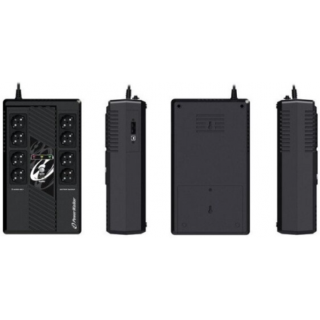 POWERWALKER UPS Line-Interactive 600VA MS 8x FR RJ45 in/out USB HID USB charger - 4