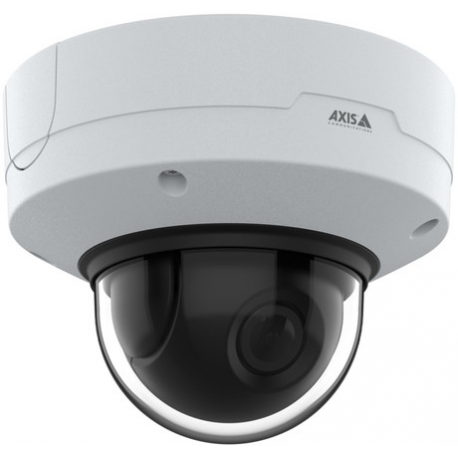 AXIS Q3626-VE - Network surveillance camera - dome - outdoor - vandal  /  weatherproof - colour (Day&Night) - 4 MP - 2688 x 1512 - M25 mount - vari-focal - audio - wired - GbE - MJPEG, H.264, AVC, HEVC, H.265, MPEG-4 Part 10, MPEG-H Part 2 - DC 10 - 28 V  /  PoE Plus Class 4 - TAA Compliant - 1