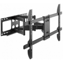 Gembird WM-80ST-02 - Mounting kit (wall mount) - for LCD TV - full motion - plastic, steel - black - screen size: 37"-80"