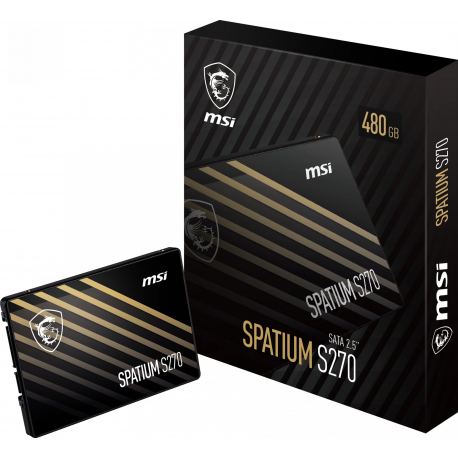 MSI SPATIUM S270 - SSD - 480 GB - internal - 2.5" - SATA 6Gb / s - 5