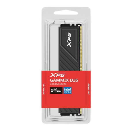 XPG GAMMIX D35 - DDR4 - module - 8 GB - DIMM 288-pin - 3200 MHz  /  PC4-25600 - CL16 - 1.35 V - unbuffered - black - 2