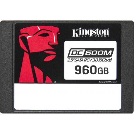 Kingston DC600M - SSD - Mixed Use - encrypted - 960 GB - internal - 2.5" - SATA 6Gb / s - 256-bit AES - Self-Encrypting Drive (SED) - 0