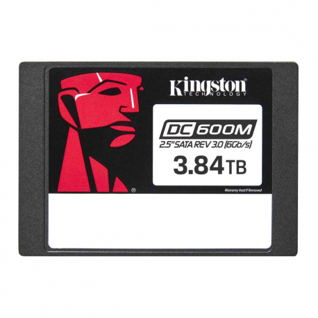 Kingston DC600M - SSD - Mixed Use - encrypted - 3.84 TB - internal - 2.5" - SATA 6Gb / s - 256-bit AES - Self-Encrypting Drive (SED) - 0