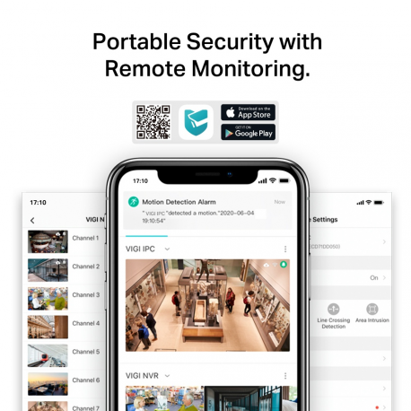 TP-Link VIGI C440 V1 - Network surveillance camera - pan  /  tilt - turret - colour (Day&Night) - 2560 x 1440 - M12 mount - fixed focal - audio - LAN 10 / 100 - H.264, H.265, H.265+, H.264+ - DC 12 V - 5