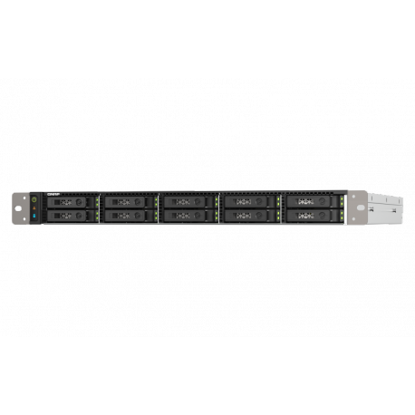 QNAP TS-h1090FU - NAS server - 10 bays - rack-mountable - SATA 6Gb / s  /  PCIe (NVMe)  /  U.2 - RAID 0, 1, 5, 6, 10, 50, JBOD, 60 - RAM 128 GB - 25 Gigabit Ethernet  /  2.5 Gigabit Ethernet - iSCSI support - 1U - 0