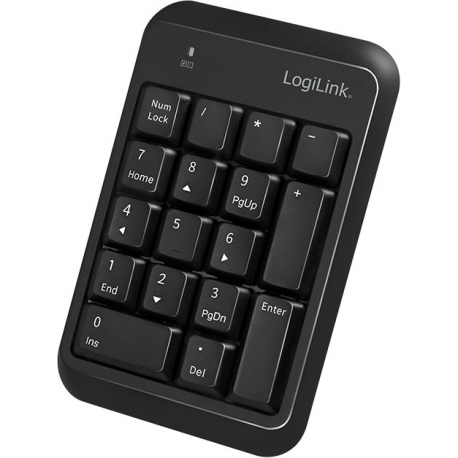 LogiLink - Keypad - wireless - Bluetooth 5.1 - black - 1