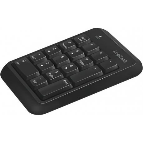 LogiLink - Keypad - wireless - Bluetooth 5.1 - black - 2