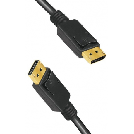 LogiLink - DisplayPort cable - DisplayPort (M) latched to DisplayPort (M) latched - 5 m - 8K support, FEC - black - 5