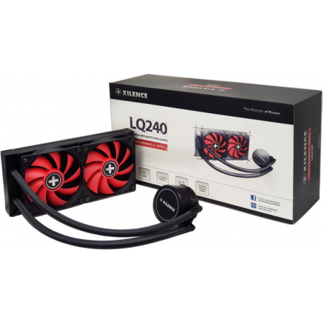 Xilence Performance A+ Series LiQuRizer LQ240 - Processor liquid cooling system - (for: LGA2066, LGA2011, LGA1700, LGA1151, LGA1150, LGA1155, LGA1156, LGA1200, AM4, AM5) - 120 mm - 3