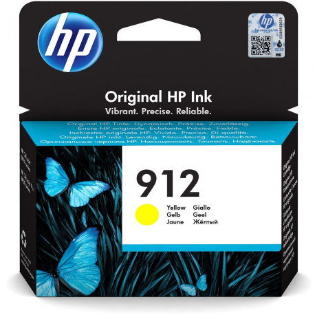 HP 912 - 2.93 ml - yellow - original - ink cartridge - for Officejet 80XX; Officejet Pro 80XX - 0
