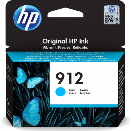 HP 912 - 2.93 ml - cyan - original - ink cartridge - for Officejet 80XX; Officejet Pro 80XX - 0