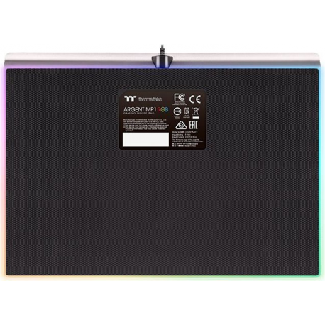 Thermaltake ARGENT MP1 - Mouse pad - black, aluminium titanium - 3