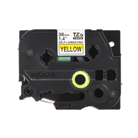 Brother TZe-SL661 - Self-adhesive - black on yellow - Roll (3.6 cm x 8 m) 1 cassette(s) laminated tape - for P-Touch PT-D800W, PT-P900W, PT-P950NW - 0