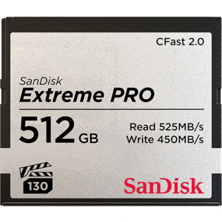 SanDisk Extreme Pro - Flash memory card - 512 GB - CFast 2.0 - 0