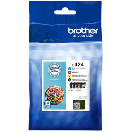 Brother - 4-pack - black, yellow, cyan, magenta - original - ink cartridge - 0