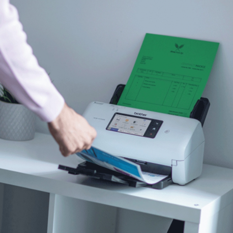 Brother ADS-4700W - Document scanner - Dual CIS - Duplex - A4 - 600 dpi x 600 dpi - up to 40 ppm (mono) / up to 40 ppm (colour) - ADF (80 sheets) - up to 6000 scans per day - USB 3.0, Gigabit LAN, Wi-Fi(n), USB 2.0 (Host) - 4