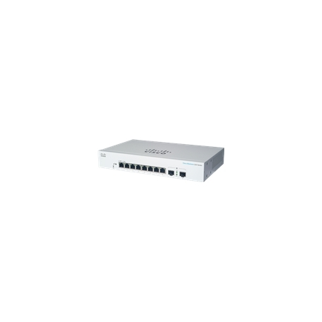 Cisco Business 220 Series CBS220-8T-E-2G - Switch - smart - 8 x 10 / 100 / 1000 + 2 x Gigabit SFP (uplink) - rack-mountable - 1
