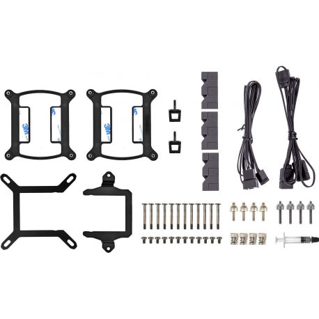 Thermaltake TH420 ARGB Sync - Snow Edition - processor liquid cooling system - (for: LGA1156, AM2, AM2+, AM3, LGA1155, AM3+, LGA2011, FM1, FM2, LGA1150, LGA2011-3, LGA1151, AM4, LGA2066, LGA1200, LGA1700, AM5) - 140 mm - black - 6