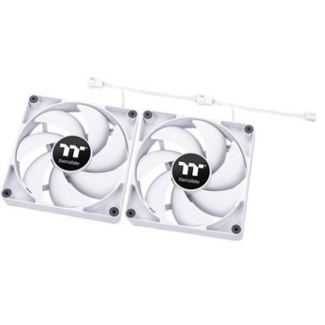 Thermaltake CT140 - Case fan - 140 mm - white (pack of 2) - 4