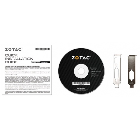 ZOTAC GeForce GT 710 - Graphics card - GF GT 710 - 2 GB DDR3 - PCIe 2.0 low profile - DVI, HDMI, VGA - 5