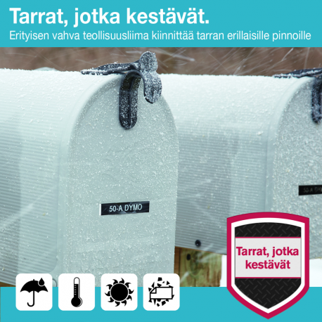 DYMO D1 - Self-adhesive - black on orange - Roll (1.2 cm x 3 m) 1 cassette(s) label tape - for LabelMANAGER 100, 150, 160, 200, 210, 220, 260, 280, 300, 360, 420, 450; MobileLabeler - 9