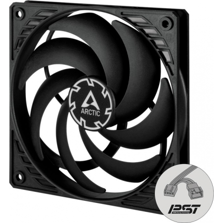 ARCTIC P12 Slim PWM PST - Case fan - 120 mm - black - 4