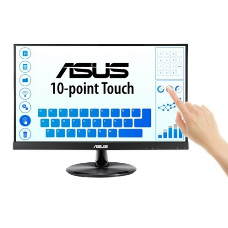 ASUS VT229H - LED monitor - 22" (21.5" viewable) - touchscreen - 1920 x 1080 Full HD (1080p) @ 60 Hz - IPS - 250 cd / m² - 1000:1 - 5 ms - HDMI, VGA - speakers - 1