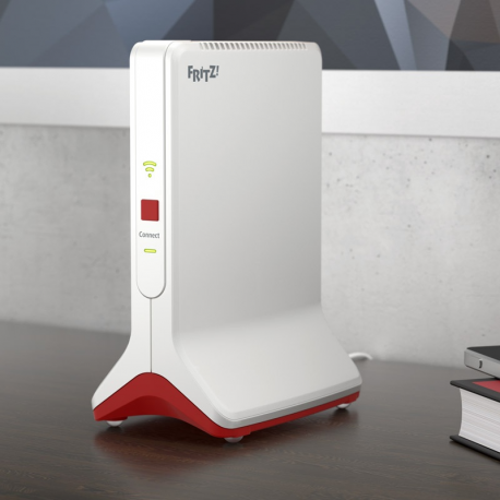 AVM FRITZ! Repeater 6000 - Wi-Fi range extender - Wi-Fi 6 - 2.4 GHz (1 band) / 5 GHz (2 bands) - 3