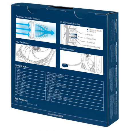 ARCTIC P12 - Case fan - 120 mm - 5