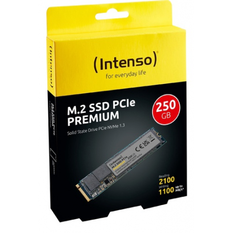 Intenso PREMIUM - SSD - 250 GB - internal - M.2 2280 - PCIe 3.0 x4 (NVMe) - 2