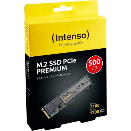 Intenso PREMIUM - SSD - 500 GB - internal - M.2 2280 - PCIe 3.0 x4 (NVMe) - 1