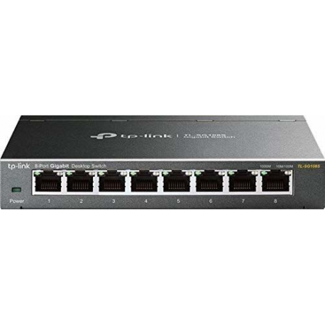 TP-Link TL-SG108S - Switch - 8 x 10/100/1000 - desktop - 0