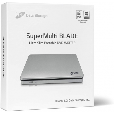 Hitachi-LG Data Storage GP70NS50 - Disk drive - DVD±RW (±R DL) / DVD-RAM - 8x/8x/5x - USB 2.0 - external - white - 4