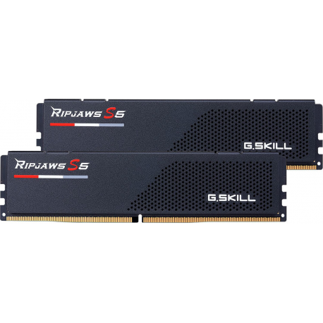 G.Skill Ripjaws S5 - DDR5 - kit - 64 GB: 2 x 32 GB - DIMM 288-pin low profile - 6000 MHz / PC5-48000 - CL32 - 1.4 V - unbuffered - non-ECC - matte black - 2