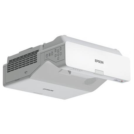 Epson EB-760W - 3LCD projector - 4100 lumens (white) - 4100 lumens (colour) - 16:10 - ultra short-throw lens - 802.11a / b / g / n / ac wireless  /  LAN /  Miracast - white - 6