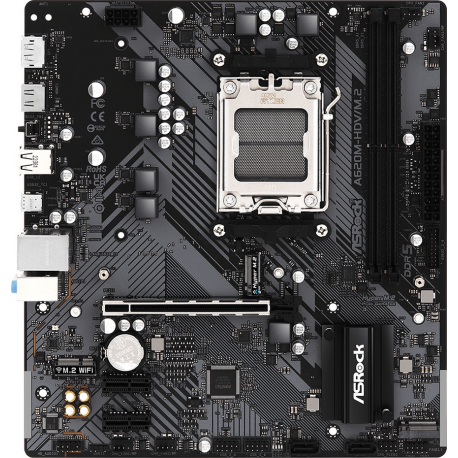 Gigabyte A620M H - Motherboard - micro ATX - Socket AM5 - AMD A620 Chipset - USB 3.2 Gen 1, USB-C 3.2 Gen 1 - Gigabit LAN - onboard graphics (CPU required) - HD Audio (8-channel) - 1