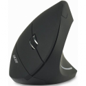 Acer - Mouse - vertical - ergonomic - right-handed - optical - 6 buttons - wireless - 2.4 GHz - USB wireless receiver - black