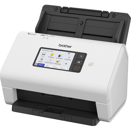 Brother ADS-4900W - Document scanner - Dual CIS - Duplex - A4 - 600 dpi x 600 dpi - up to 60 ppm (mono) / up to 60 ppm (colour) - ADF (100 sheets) - up to 9000 scans per day - USB 3.0, LAN, Wi-Fi(n), USB 2.0 (Host) - 0