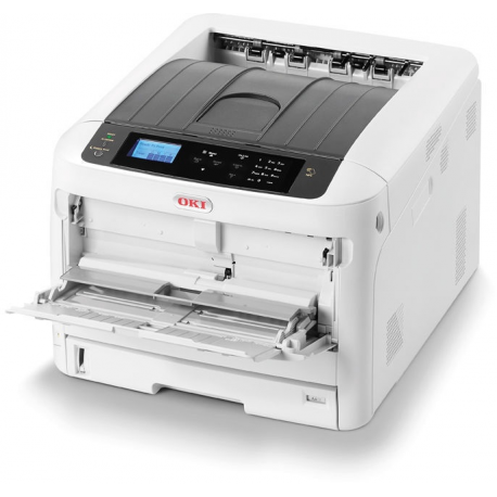 OKI C824dn - Printer - colour - Duplex - LED - A3 - 1200 x 600 dpi - up to 26 ppm (mono) / up to 26 ppm (colour) - capacity: 400 sheets - USB 2.0, Gigabit LAN, USB 2.0 host - 2
