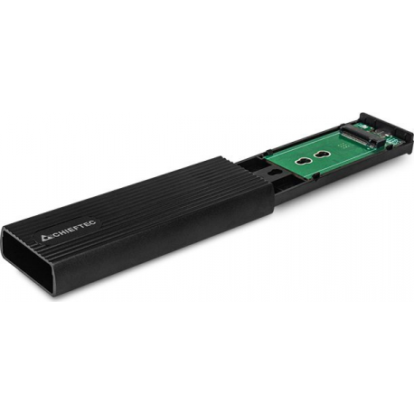 Chieftec CEB-M2C-TLE - Storage enclosure - M.2 - M.2 NVMe Card - USB 3.2 (Gen 2) - black - 1