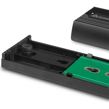 Chieftec CEB-M2C-TLE - Storage enclosure - M.2 - M.2 NVMe Card - USB 3.2 (Gen 2) - black - 3