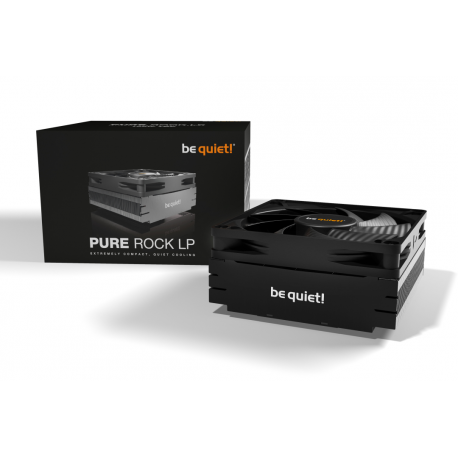 be quiet! Pure Rock LP - Processor cooler - (for: LGA1155, LGA1150, LGA1151, AM4, LGA1200, LGA1700, AM5) - aluminium with copper base - 92 mm - black - 9