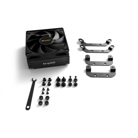 be quiet! Pure Rock LP - Processor cooler - (for: LGA1155, LGA1150, LGA1151, AM4, LGA1200, LGA1700, AM5) - aluminium with copper base - 92 mm - black - 10