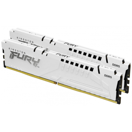 Kingston FURY Beast - DDR5 - kit - 64 GB: 2 x 32 GB - DIMM 288-pin - 5600 MHz / PC5-44800 - CL36 - 1.25 V - unbuffered - on-die ECC - white - 0