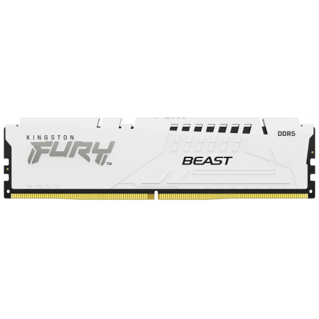 Kingston FURY Beast - DDR5 - kit - 64 GB: 2 x 32 GB - DIMM 288-pin - 5600 MHz / PC5-44800 - CL36 - 1.25 V - unbuffered - on-die ECC - white - 2