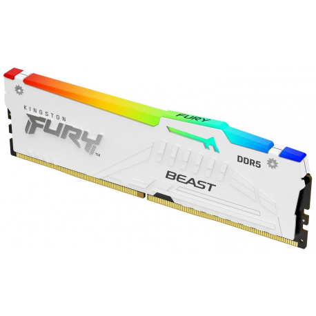 Kingston FURY Beast - DDR5 - module - 32 GB - DIMM 288-pin - 3000 MHz / PC5-48000 - CL36 - 1.35 V - unbuffered - on-die ECC - white - 1